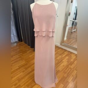 NWT Jenny Yoo Charlie Dress in Whipped Apricot Luxe Chffon